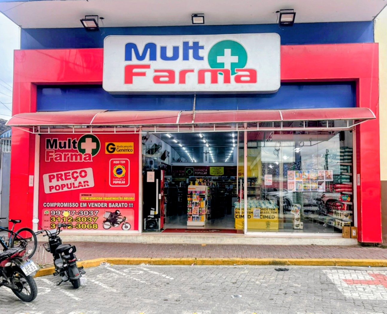 Fachada da MultFarma Potim